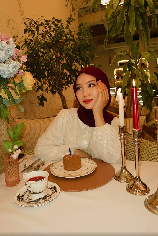 Десерт при свечах